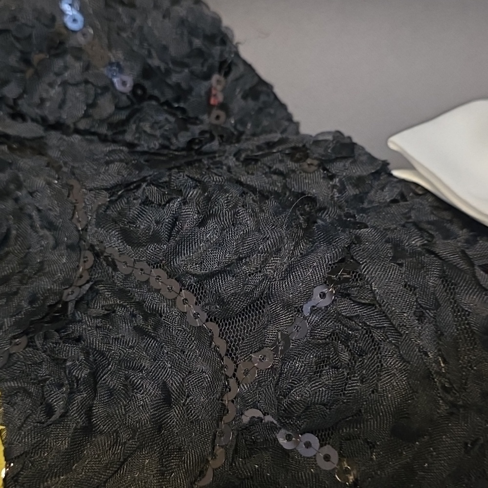 Rare Editions Black/ White‎ Formal Girl's Dress Sequins Holidays Sz 3T GUC READ - Picture 4 of 13